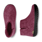 Boot with natural rubber sole - black - Cranberry