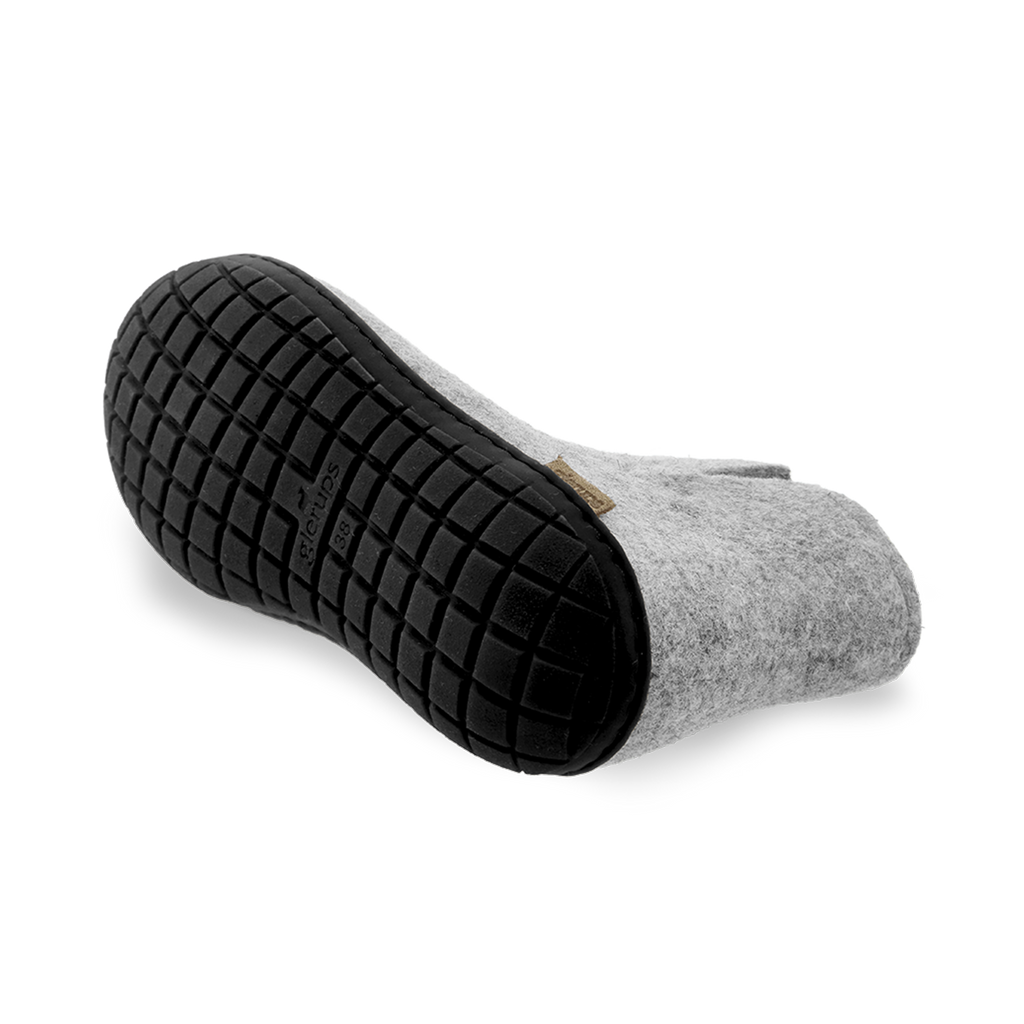 Boot with natural rubber sole - black - Grey