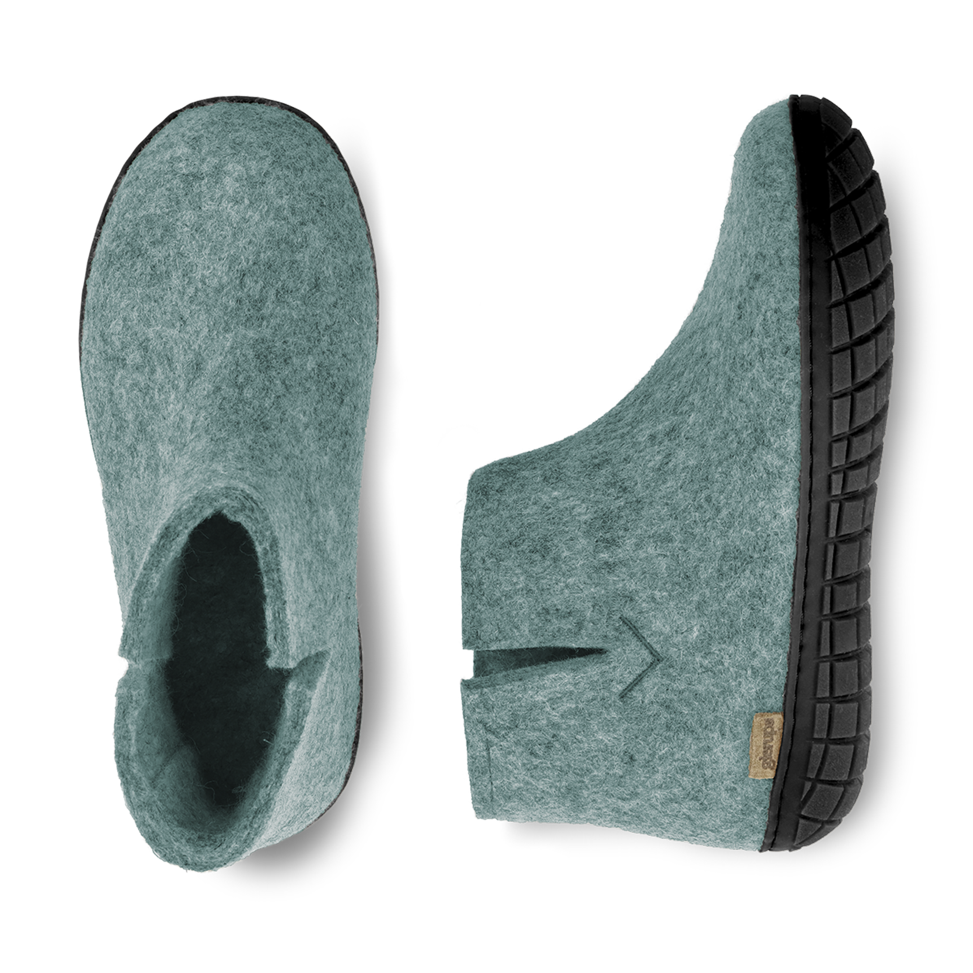 Boot with natural rubber sole - black - North Sea