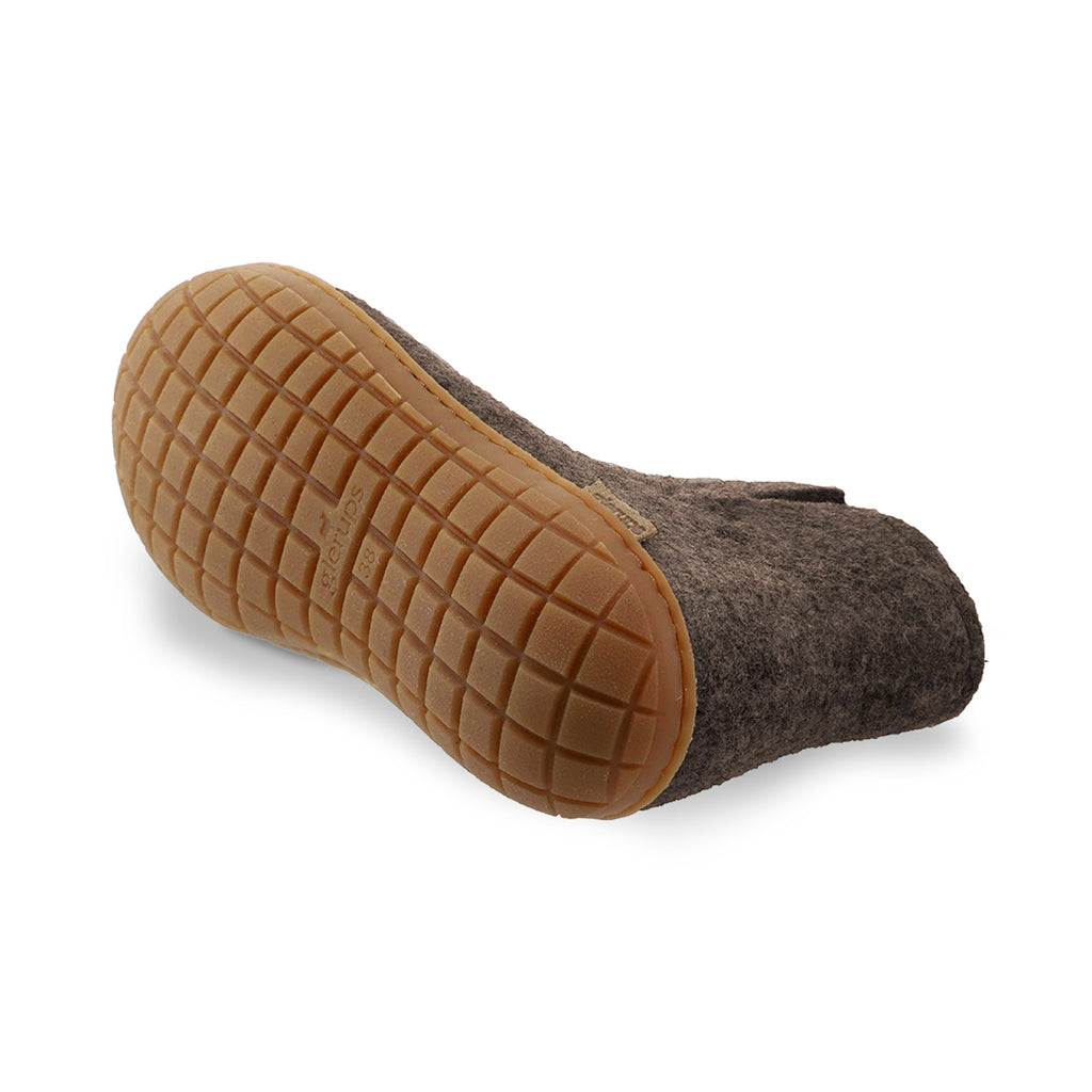 Boot with natural rubber sole - honey - Chestnut