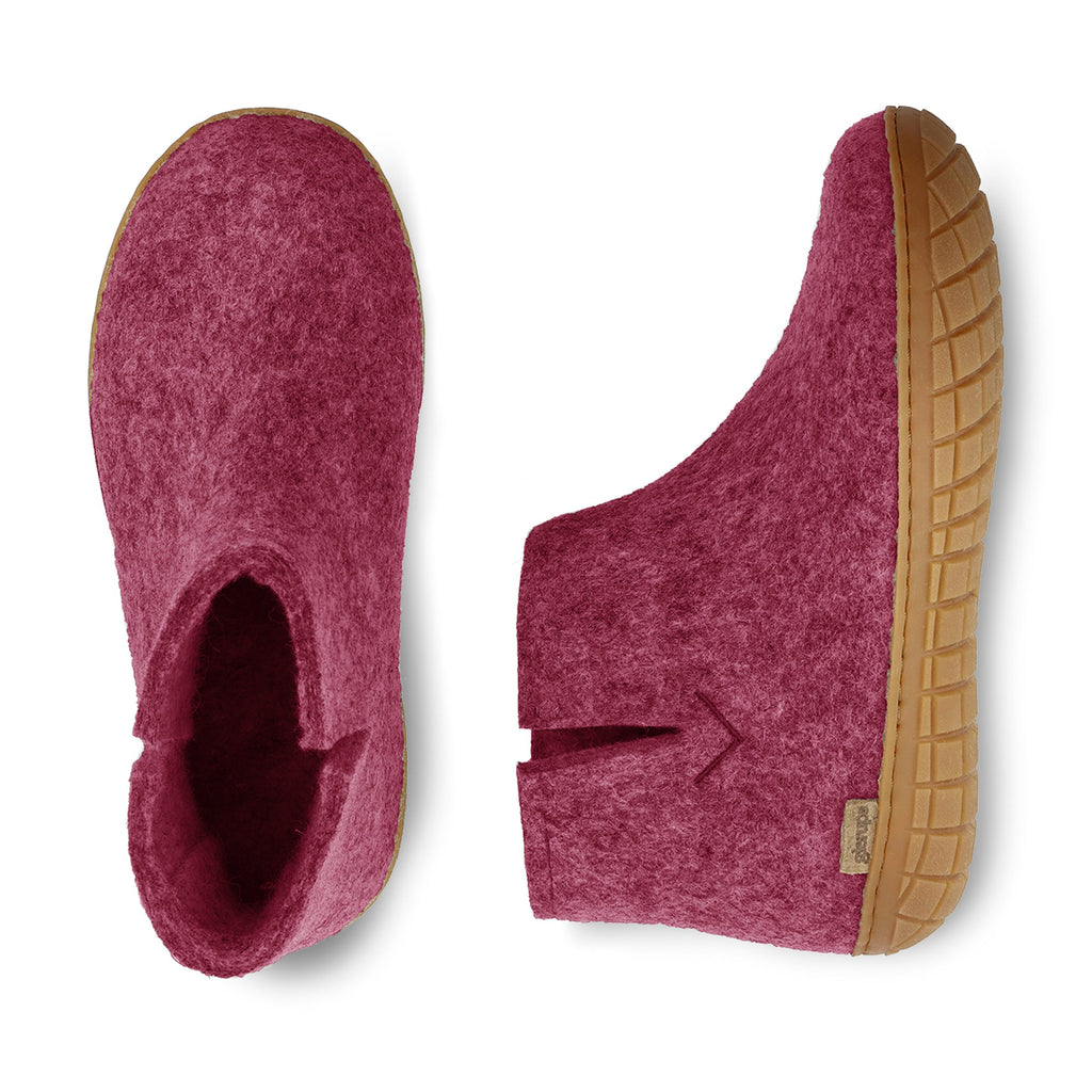 Boot with natural rubber sole - honey - Cranberry