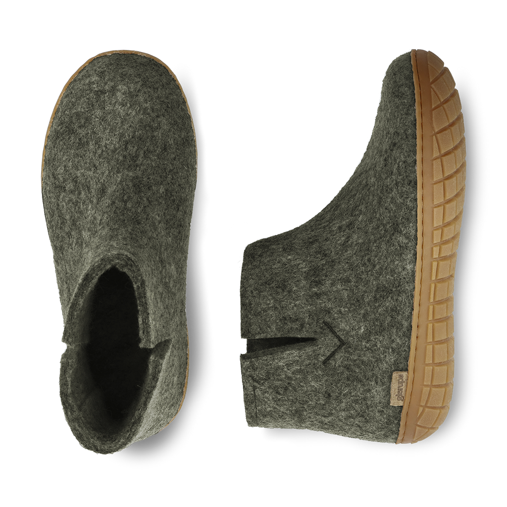 Boot with natural rubber sole - honey - Forest