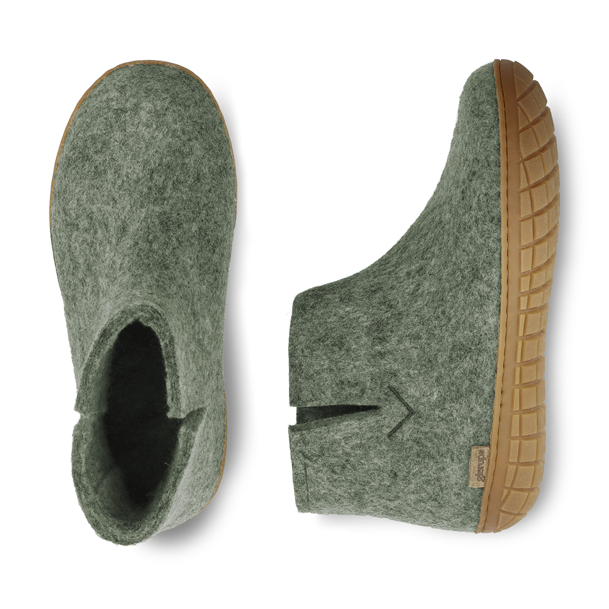 Boot with natural rubber sole - honey - Moss