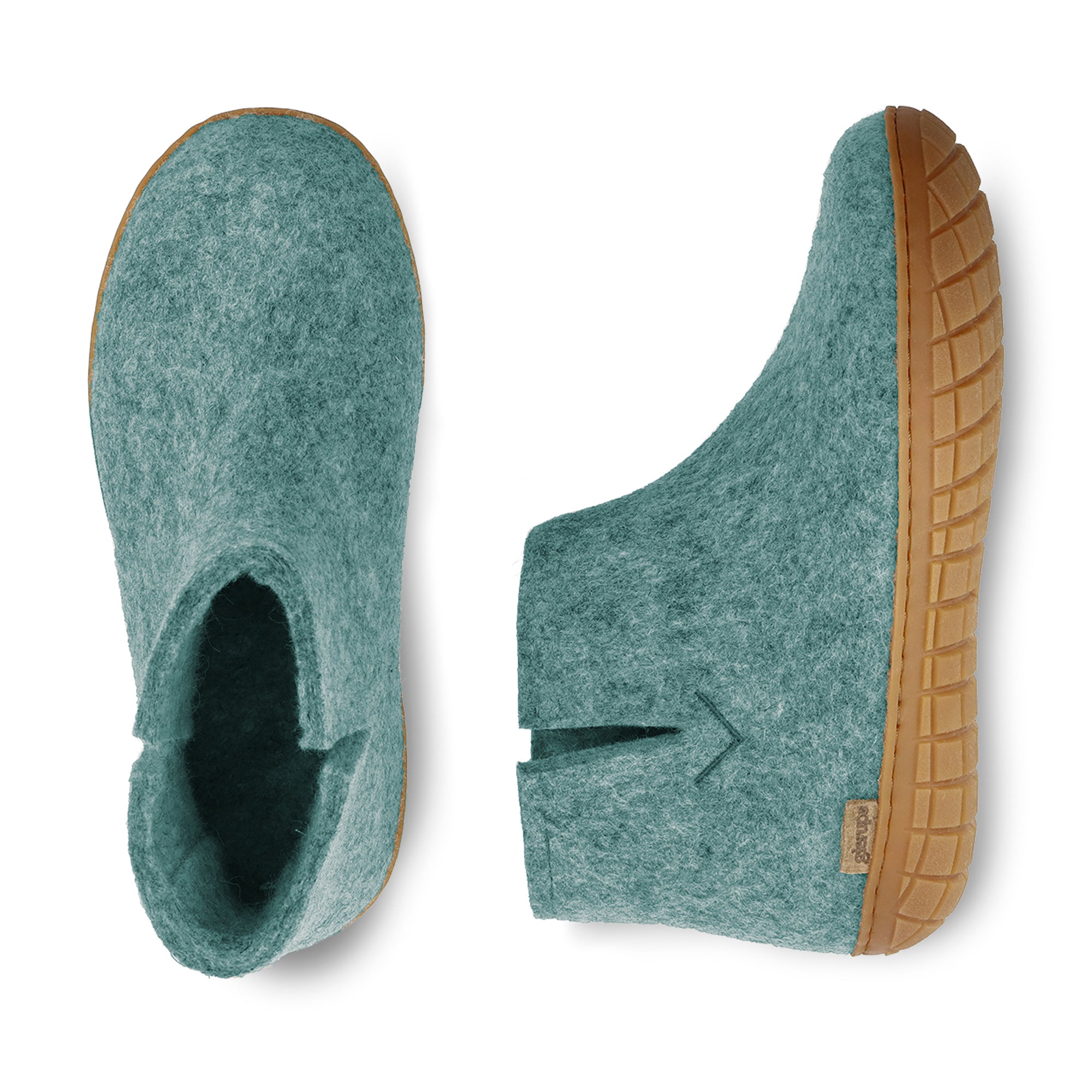 Boot with natural rubber sole - honey - North Sea