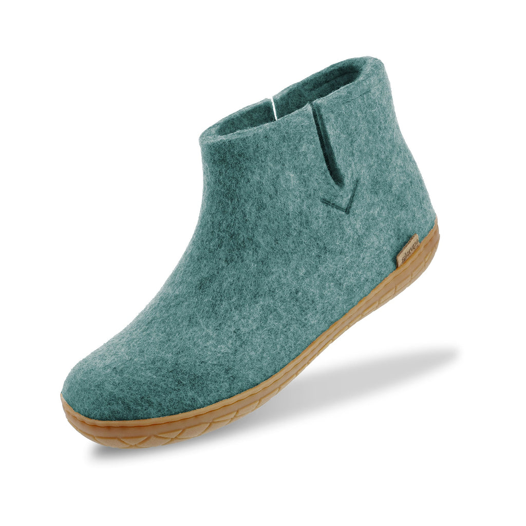 Boot with natural rubber sole - honey - North Sea