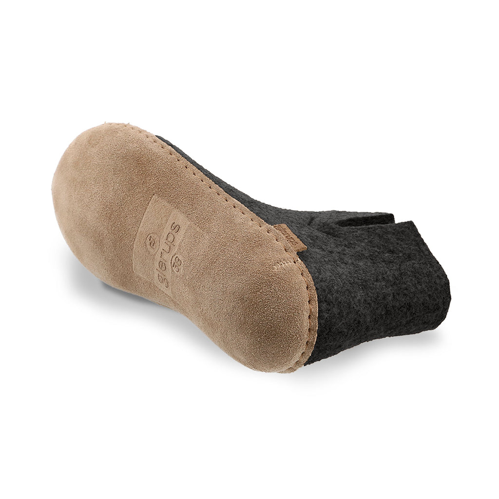 Boot with leather sole - Charcoal