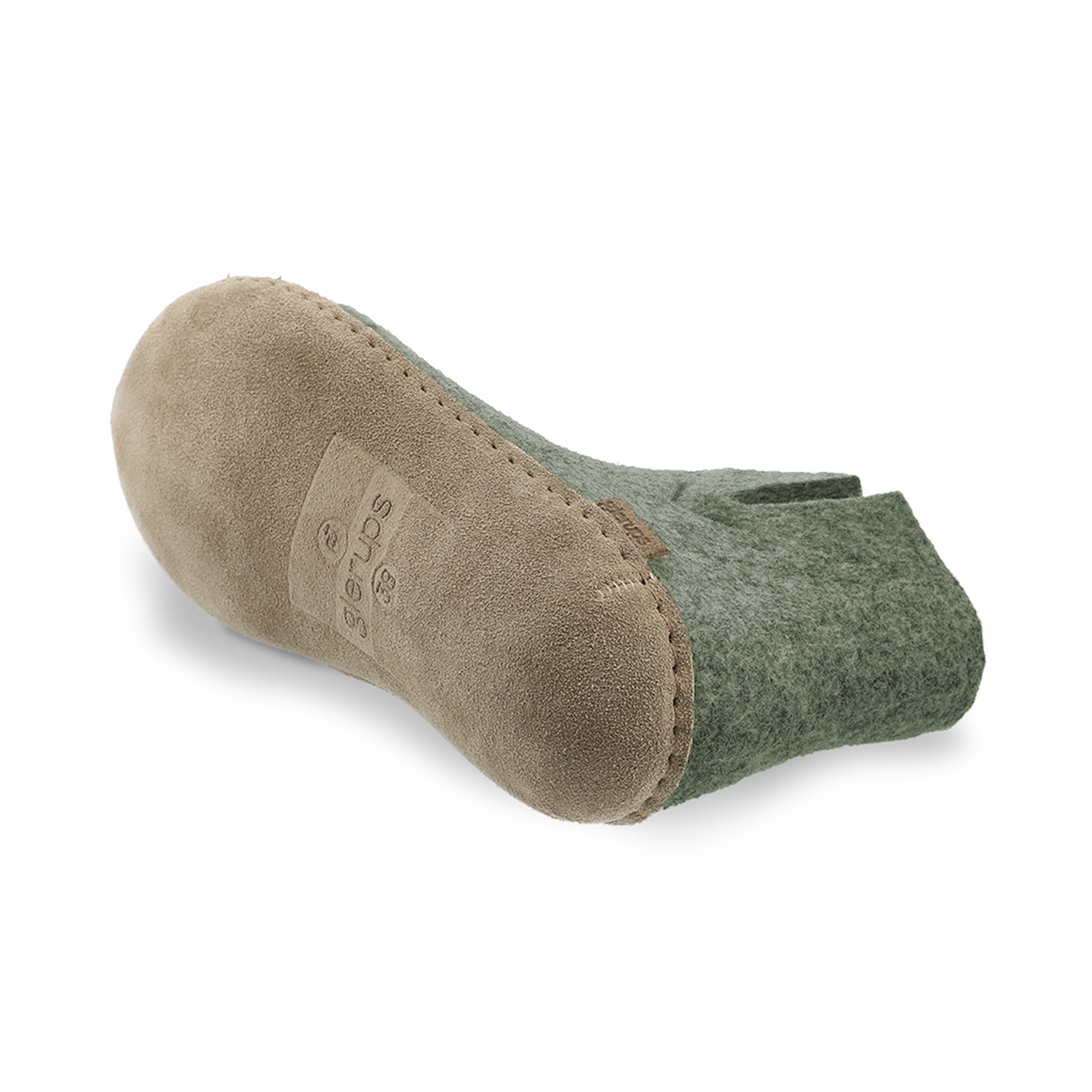 Boot with leather sole - Moss