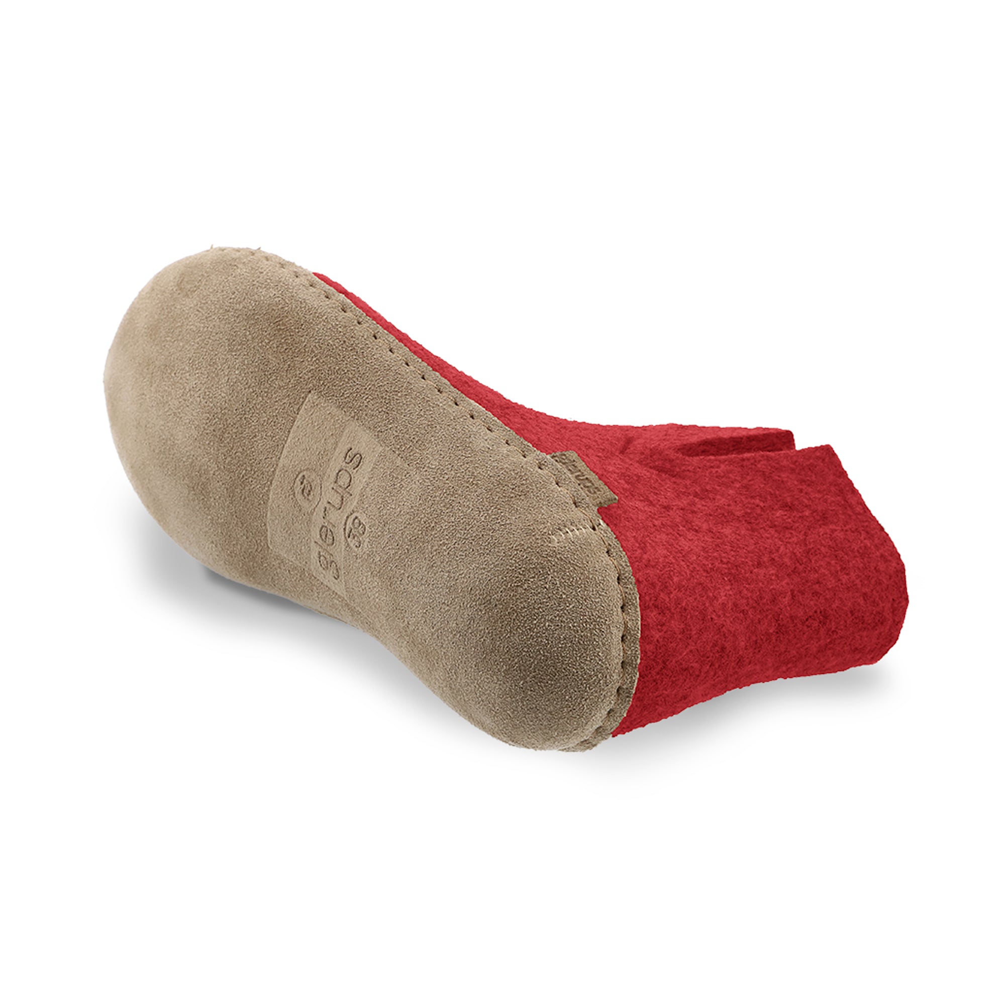 Boot with leather sole - Red
