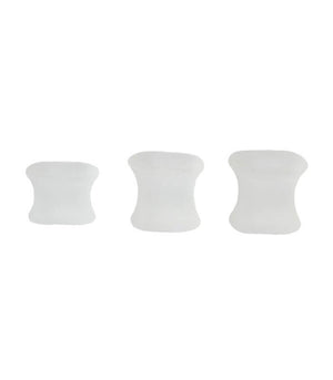 three gel toe spacers