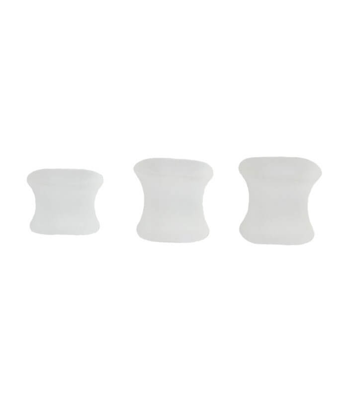 three gel toe spacers