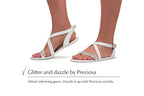 barefoot sandals Hava Preciosa white