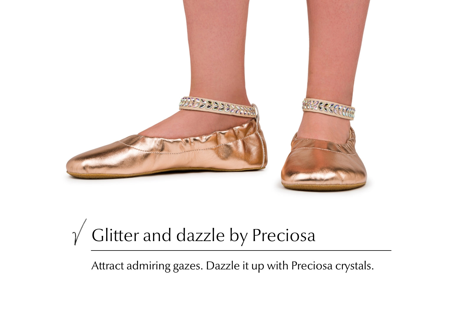 Barefoot dress shoes Chic Preciosa rosegold