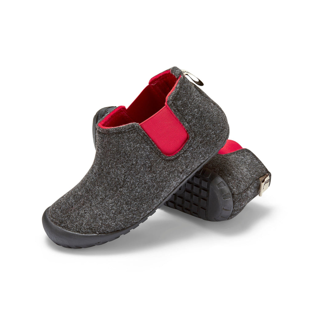 Brumby - Charcoal & Red