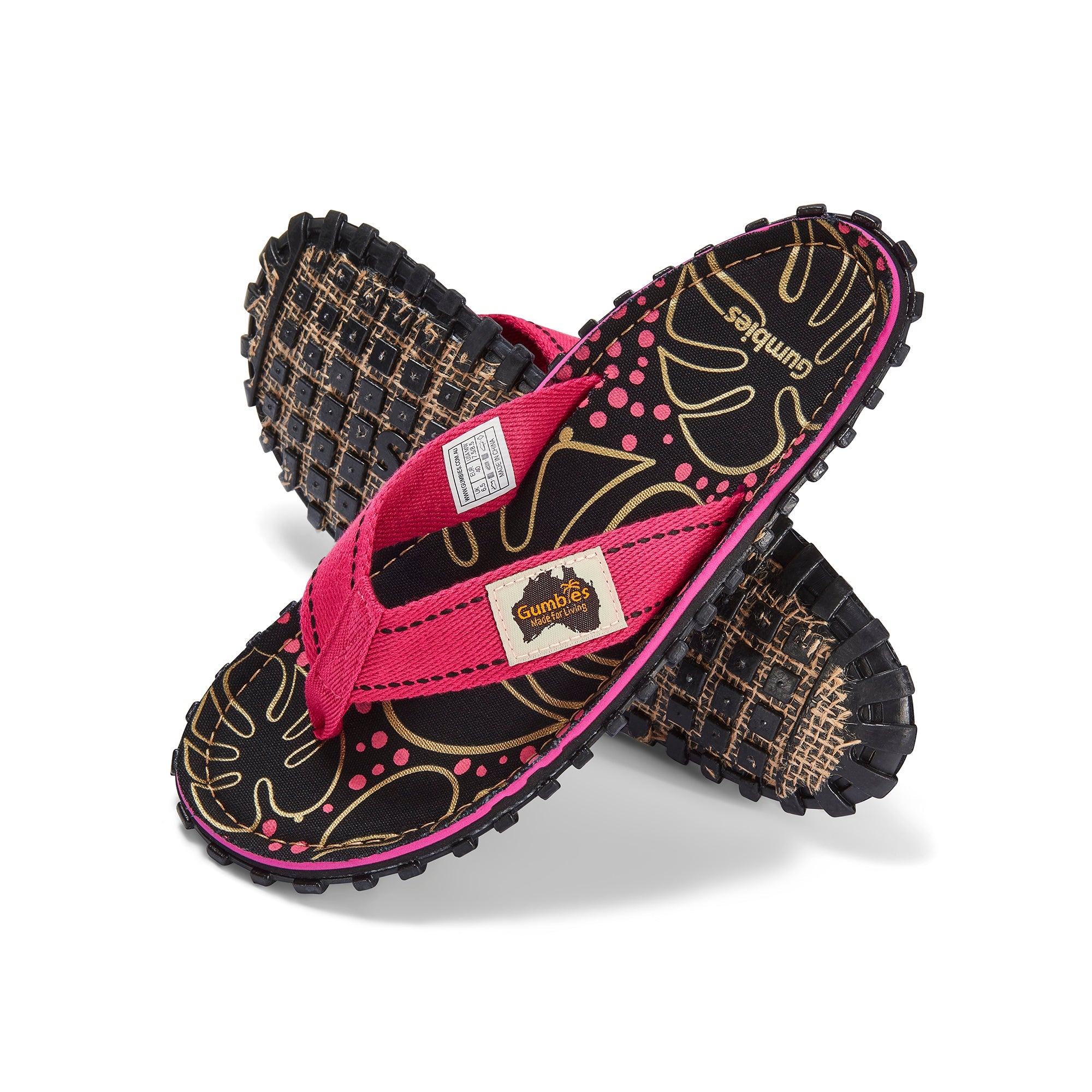 Islander Flip-Flops - Tropical Black