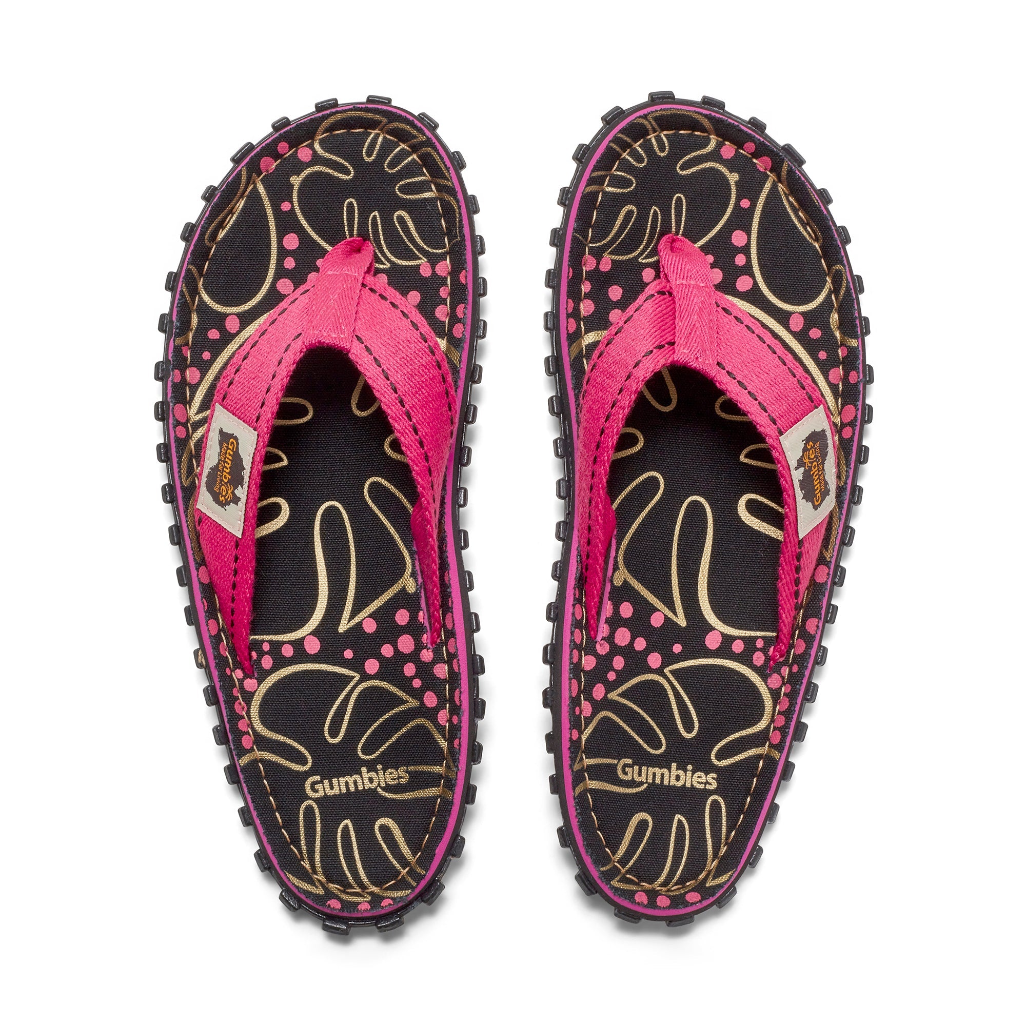 Islander Flip-Flops - Tropical Black