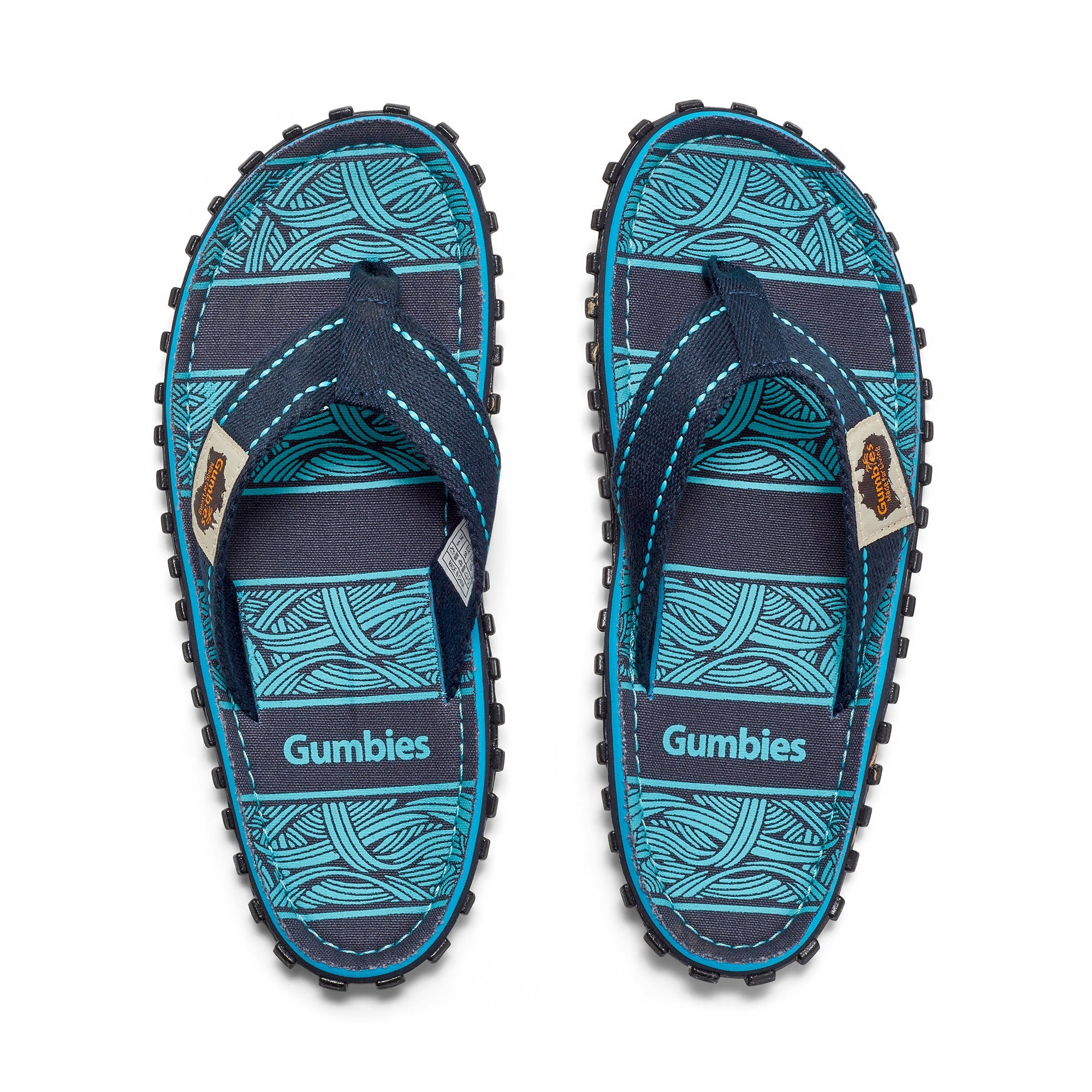 Islander Flip-Flops - Navy Waves
