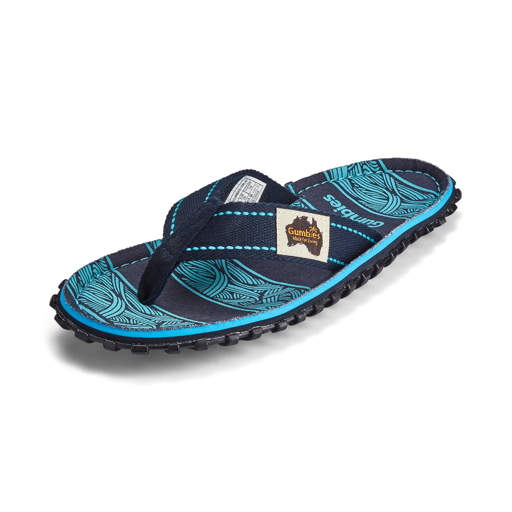 Islander Flip-Flops - Navy Waves