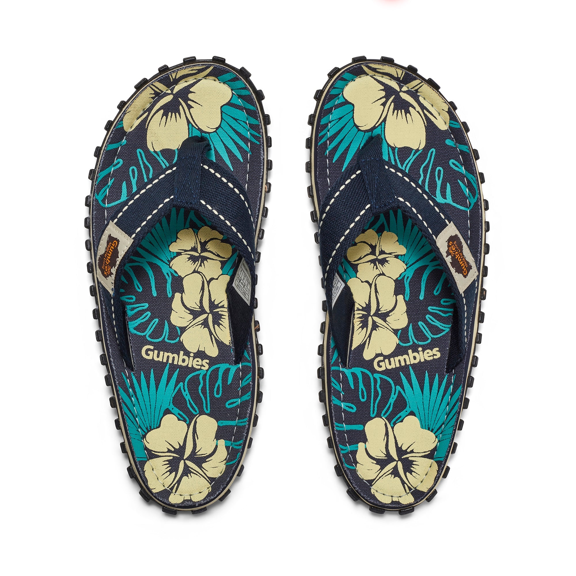 Islander Flip-Flops - Blue Hibiscus