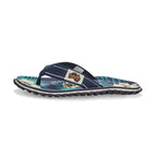 Islander Flip-Flops - Blue Hibiscus