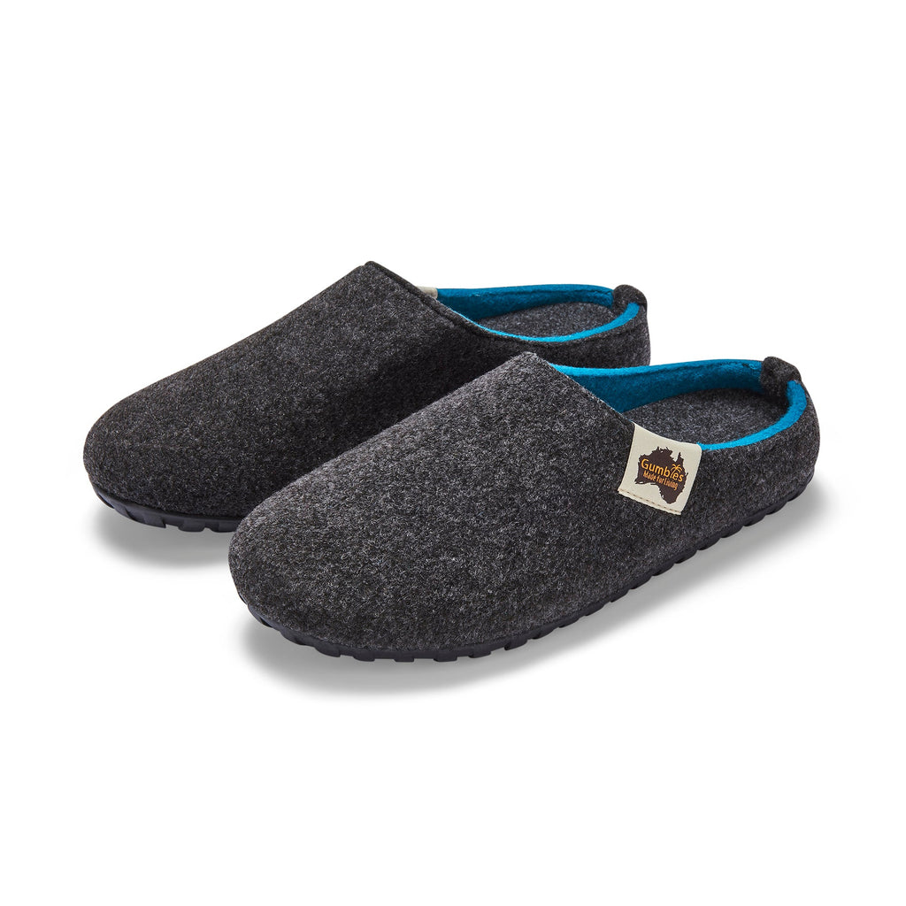 Outback - Charcoal & Turquoise