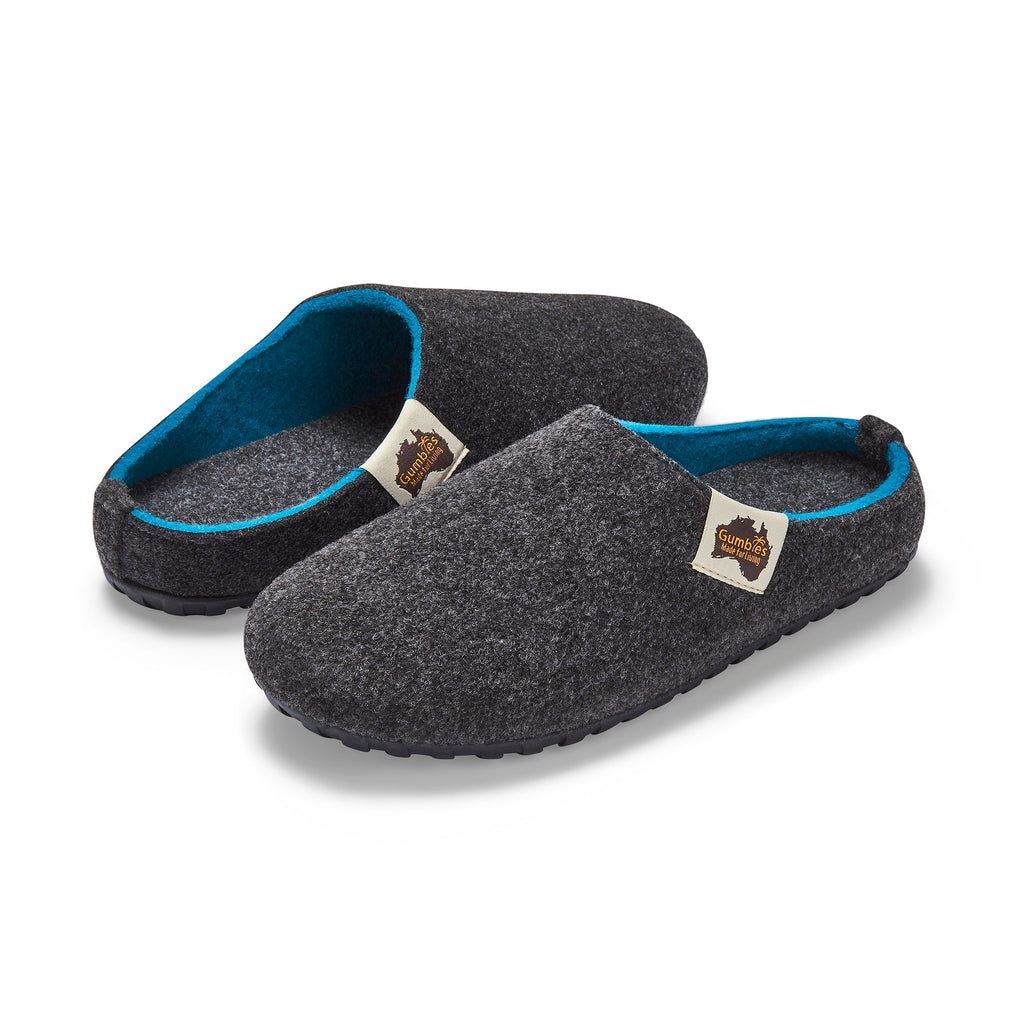 Outback - Charcoal & Turquoise
