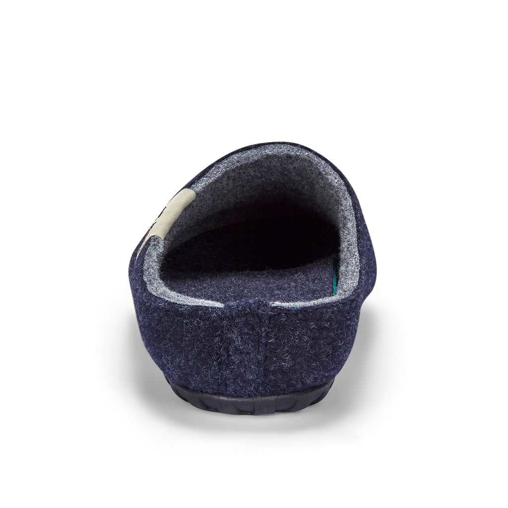 Outback Slippers - Navy & Grey