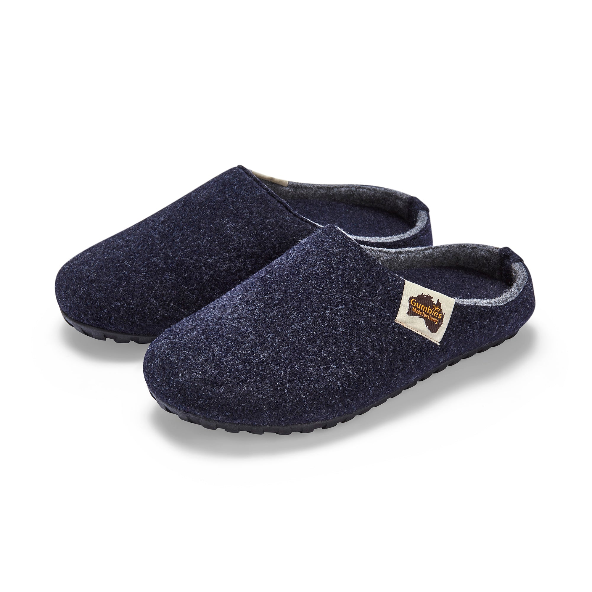 Outback Slippers - Navy & Grey