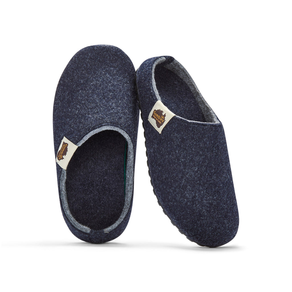 Outback Slippers - Navy & Grey