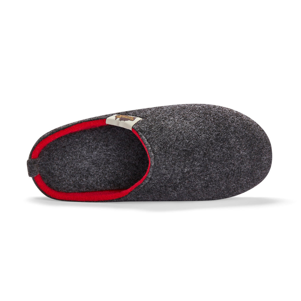 Outback Slippers - Charcoal & Red