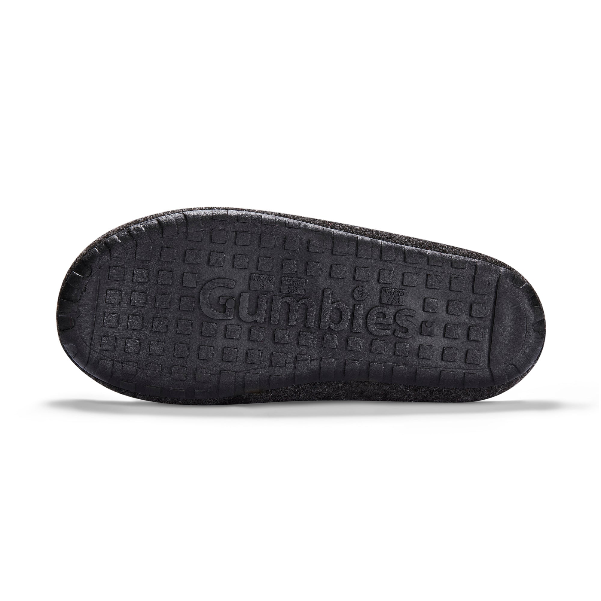 Outback Slippers - Charcoal & Red