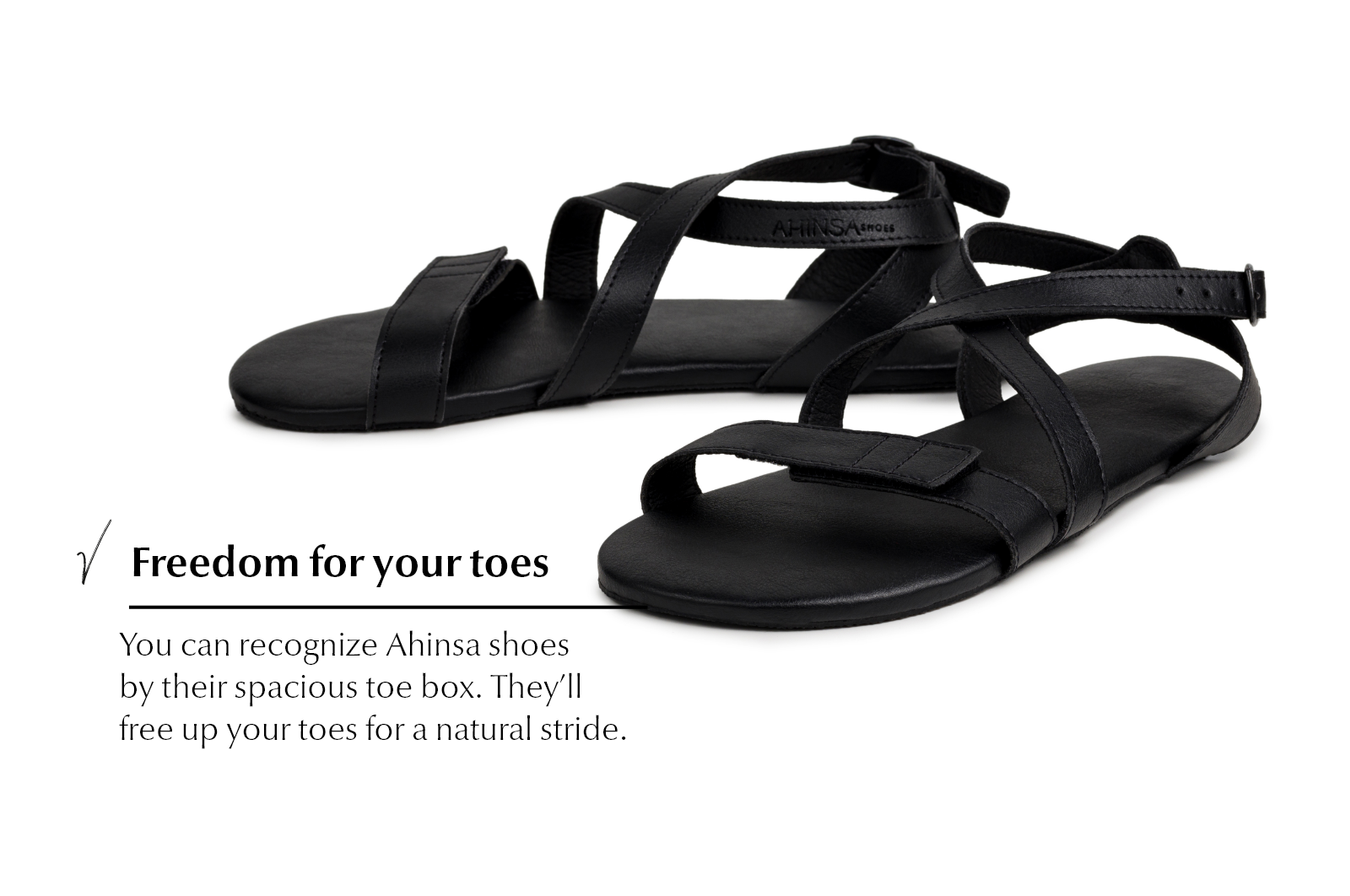 Hava barefoot black sandals