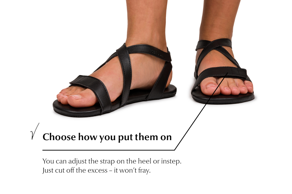 Hava barefoot black sandals