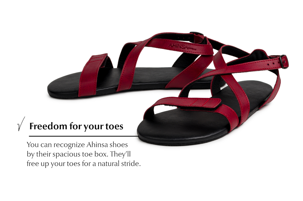 Hava barefoot burgundy sandals