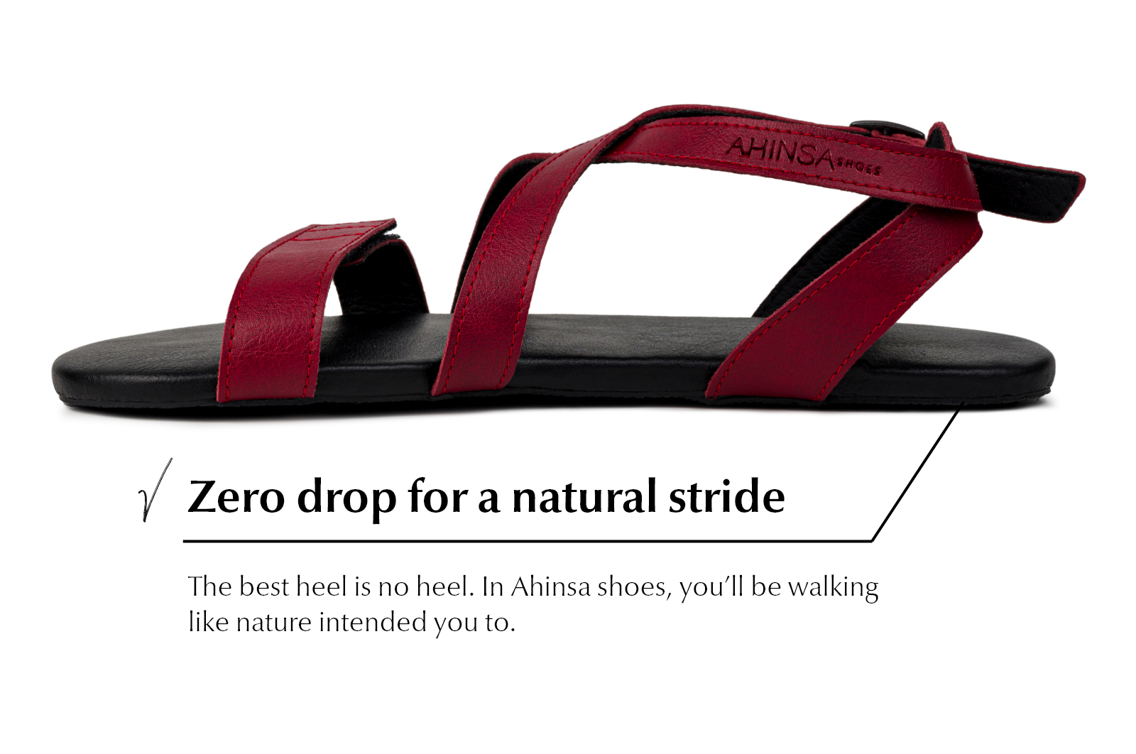 Hava barefoot burgundy sandals