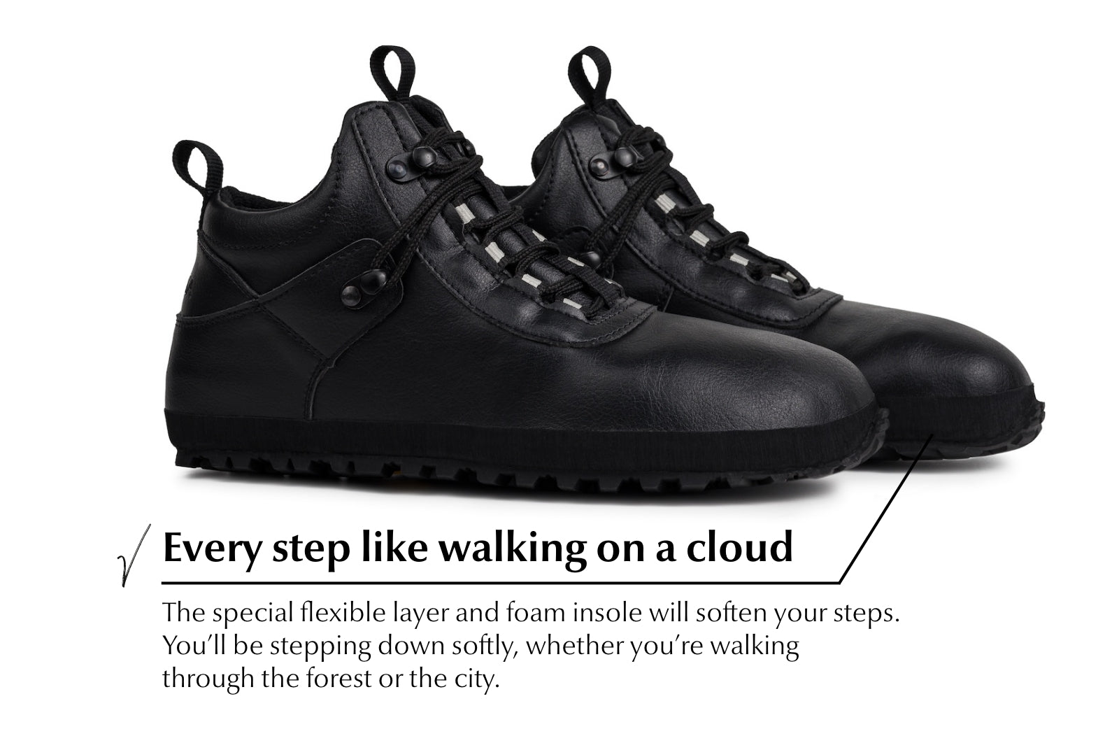 Hiker Comfort black ankle trekking boots