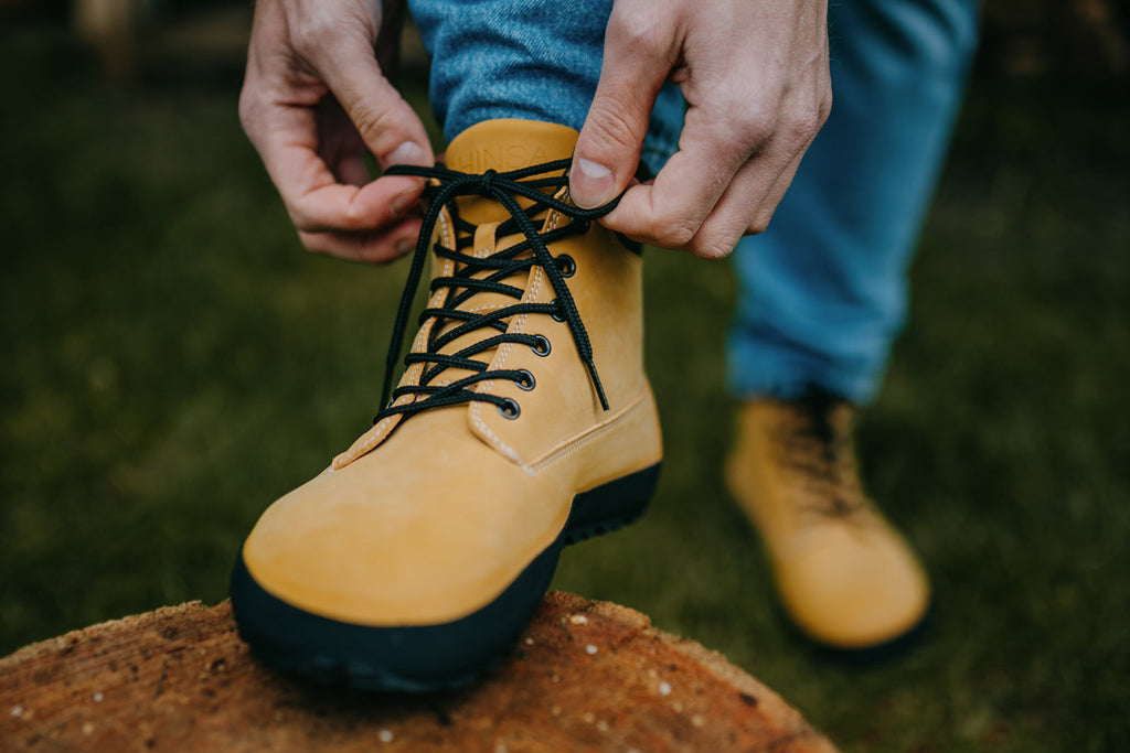 barefoot shoes Shuma Nature mustard nubuck