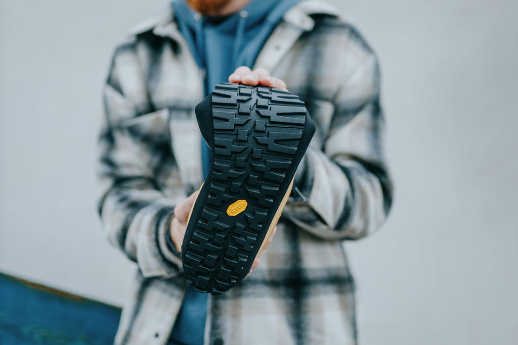 winter barefoot boots Shuma Winter mustard nubuck
