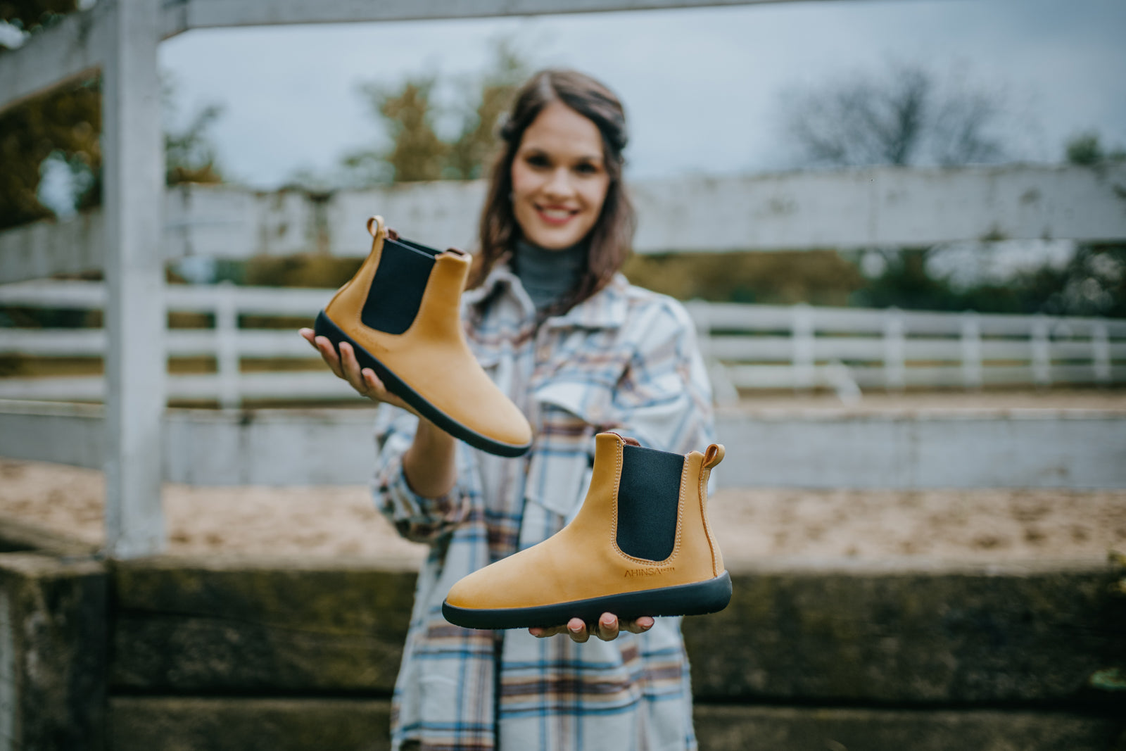 barefoot shoes Chelsea 2.0 mustard nubuck
