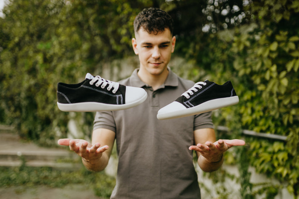 barefoot sneakers Street – Black Hemp
