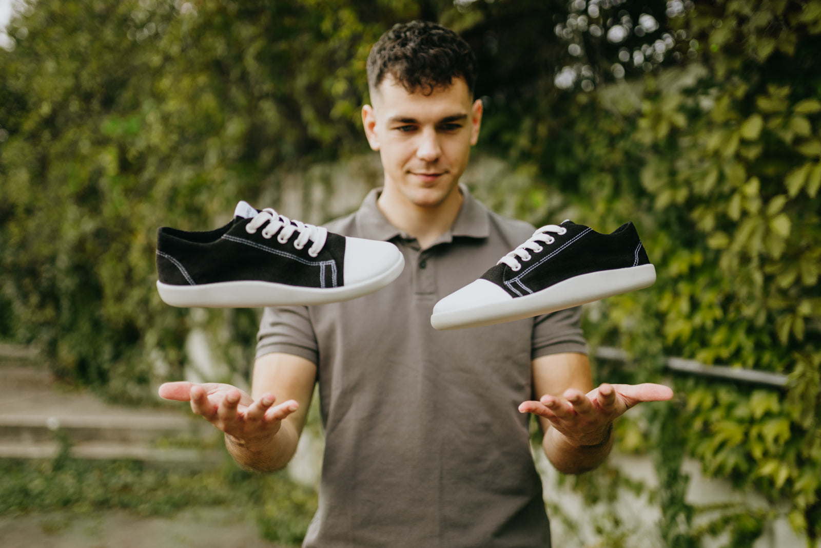 barefoot sneakers Street – Black Hemp