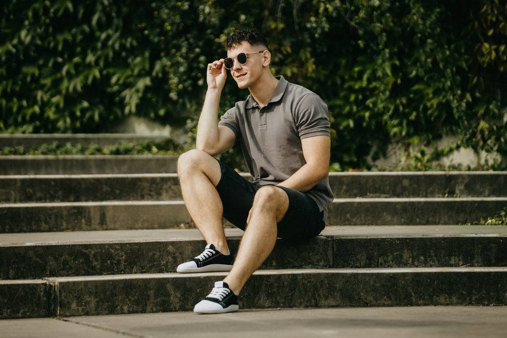Comfort sneakers Street – Black Hemp
