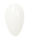 Sheer milky white enhanced antifungal nail polish swatch with glossy finish.