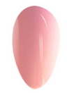 Glossy soft pink nail polish swatch with smooth, shiny finish.