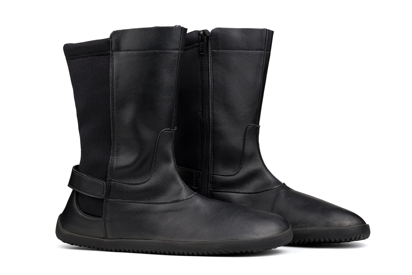 Winter Barefoot Mid-Calf Boots - Black