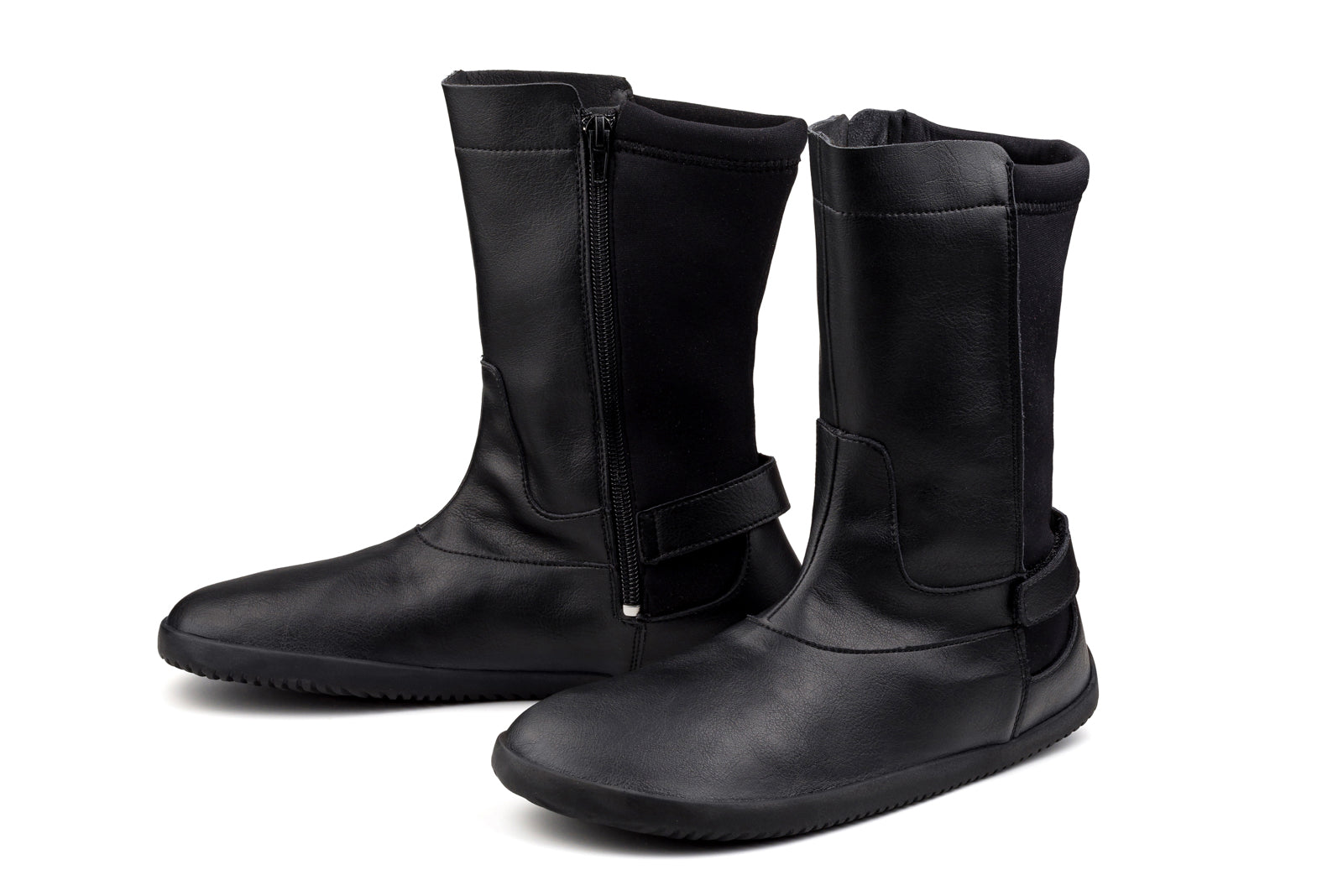 Winter Barefoot Mid-Calf Boots - Black