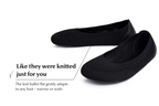 Barefoot Knit Ballet Flats Softy Black
