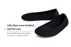 Comfort Knit Ballet Flats Softy Black