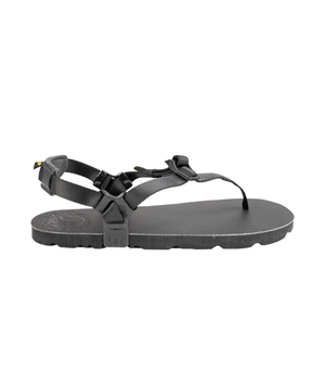 Black Luna Sandals Mono Winged Edition with adjustable straps and textured sole.