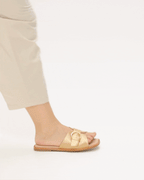 Marbella Buckle Flat Slides