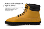 winter barefoot boots Shuma Winter mustard nubuck